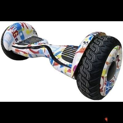 Гироскутер Smart Balance Cross-Country 12 дюймов Граффити белый (Самобаланс + Приложение)