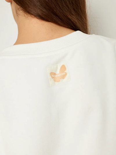 ЖЕНСКИЙ СВИТШОТ БЕЛЫЙ "ЦВЕТОЧНЫЕ КЕДЫ"