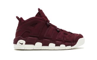 Nike Air More Uptempo 96 Бордовые с белым