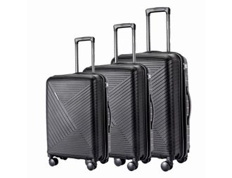 Комплект из 3х чемоданов Somsonya Conic Полипропелен S,M,L Черный