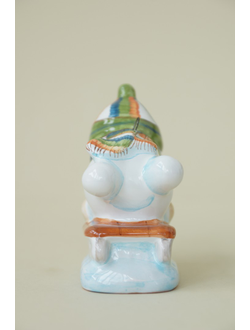 Снеговик на санках (спортсмен)