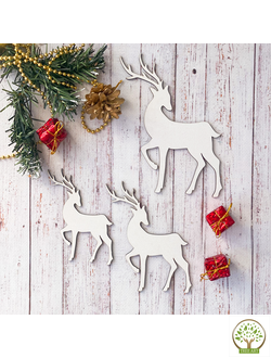 Олень №1 10х6 см/ХДФ 3 мм