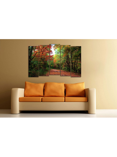 Модульная картина &quot;Дорога в лесу&quot;