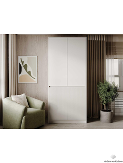 Мирен ШК-002 шкаф (2 ств.) Кашемир/Моно керамика (МДФ)