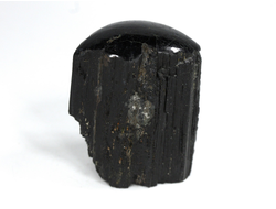 Турмалин чёрный шерл, кристалл стоячий, полированная верхушка, Бразилия (42*32*21 мм, 56 г) №29739