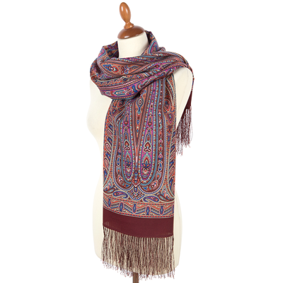 Павловопосадский шарф Зимняя пряность 2080-66