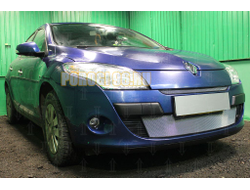 Защита радиатора Renault Megane III 2009-2012 chrome низ