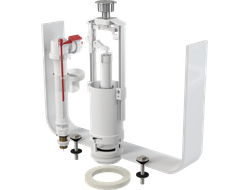 Выпускной комплект AlcaPlast с боковой подводкой со стоп кнопкой (одинарной). Арт. SA2000 1/2" CHROM (копия)