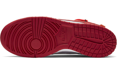 Nike Off White x Dunk Low University Red подошва