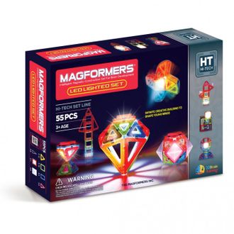 Магнитный конструктор MAGFORMERS 709001 Led Lighted set