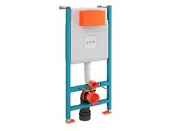 Комплект: подвесного безободкового унитаза VitrA Zentrum (с сиденьем микролифт, инсталляцией и кнопкой Root Square), 9875B003-7201