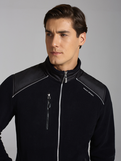 Флисовый спортивный костюм мужской 1306, черный