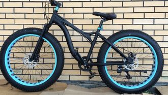 Велосипед ФэтБайк Black матовый (Fat Bike)