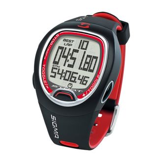 Часы спортивные SIGMA SC-6.12 BLACK/RED (6 функций) 26120