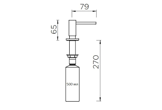 Дозатор мыла (Schock) Samo медь 710665