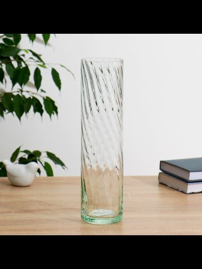 Ваза стеклянная высота 30 см, диаметр 8 см
