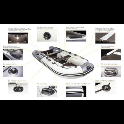 Моторная лодка Ривьера Компакт 3400 СК