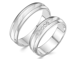 Парные обручальные кольца 7-0223/б и 7-0247/б