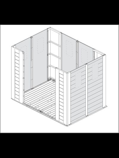 Сарай &quot;Фактор 8x6&quot; (размеры 248 х 178 см)