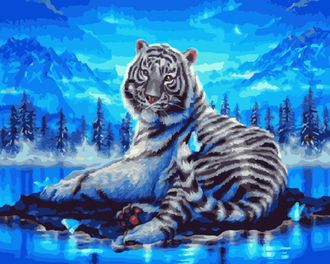 Картина по номерам GX 22893 Голубой тигр