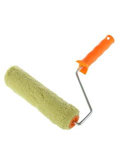 Валик 240мм, полиакрил зелёный с ручкой