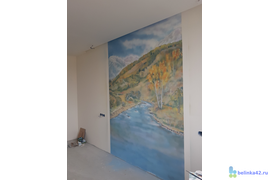 Стены покрашены высококачественной краской Belinka Latex цвет 9010, потолок - Belinka экстра белая для внутренних стен и потолков