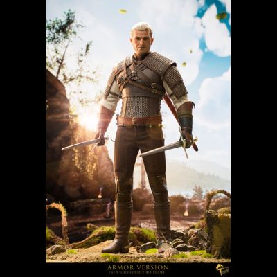 Геральт из Ривии (Ведьмак, The Witcher) - Коллекционная ФИГУРКА 1/6 scale The White Wolf - Armored Version (mttoys006) - Master Team