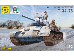 Сборная модель: (Моделист 307201) Советский танк Т-34-76
