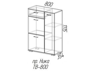 Тумба модульной прихожей НИКА ТВ-800