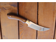 Нож &quot;Ассасин&quot; разделочный кованый, Х12МФ, микарта, латунь.