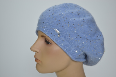 Берет Vizio SS 1331 BO голубой одинарный