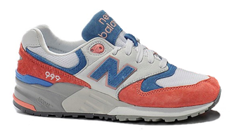 New balance 999 бело-коралловые женские (36-41) Арт.008М