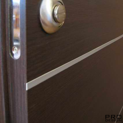 Алюминиевый молдин Pro Design для дверных полотен 6 мм м.п.