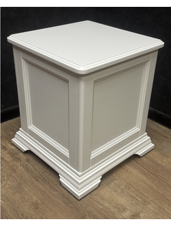 ВЫСТАВОЧНЫЙ ОБРАЗЕЦ:  ТУМБА НАПОЛЬНАЯ РИСПЕКТО 40 С ОТКИДНОЙ КРЫШКОЙ | ЦВЕТ МАТОВЫЙ БЕЛЫЙ