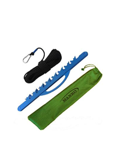 Донная коса для водорослей подводной травы в чехле с веревкой, сталь 3мм