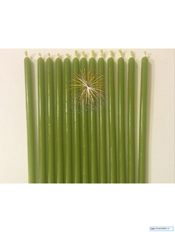 Свеча Оливковая №60(1 час 20 минут горения).