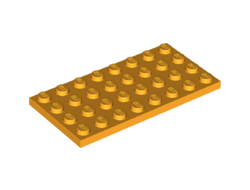 Plate 4 x 8, Bright Light Orange (3035 / 6369680)