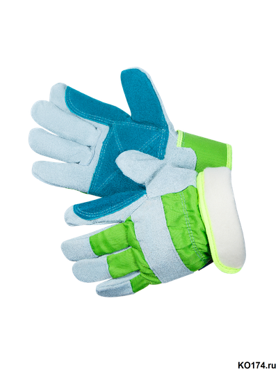 Перчатки спилковые утепленные комбинированные Docker Zima