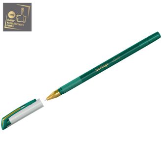 Ручка шариковая Berlingo &quot;xGold&quot; зеленая, 0,7мм, игольчатый стержень, грип