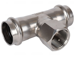 Тройник-переходник ROMMER ВПр-ВР, 28х3/4,из нержавеющей стали прессовой