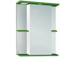 Шкаф зеркальный "Мадрид 550" зеленый с подсветкой Vako