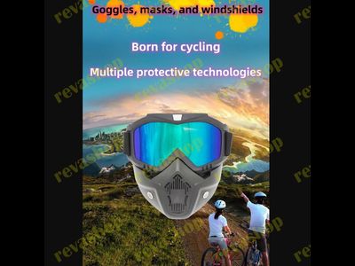 Маска-очки мотоциклетная велосипедная снегоходная лыжная модульная