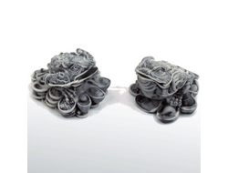 Жаба на серебряных слитках (2 вида).ОПТ