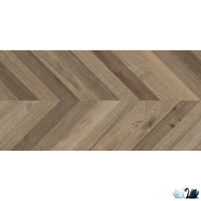 Керамогранит Laparet Вуд Люкс Уолнат Шеврон М\Wood lux walnut chevron M Кarving MR 60х120 см коричневый матовый карвинг