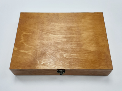 Коробка 20 ячеек, для коллекции камней и минералов, цвет "Клен" (32*23*6 см, 1200 г) №22163