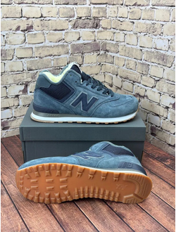 New Balance 574 Mid Dark Grey с мехом