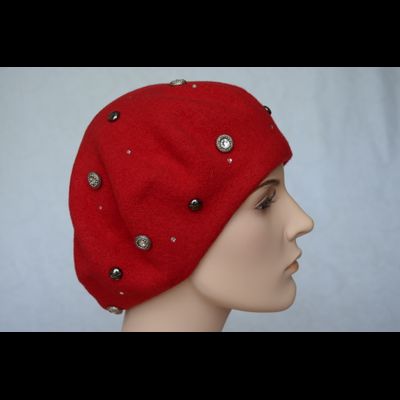 Красный фетровый берет Vizio Визио Италия 3633