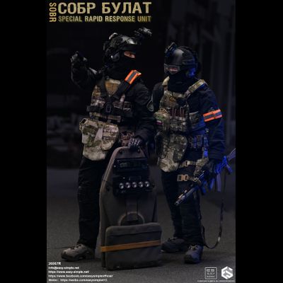 Боец спецназа МВД СОБР "Булат" - Коллекционная ФИГУРКА 1/6 СОБР Булат Special Rapid Response Unit (SOBR) (26067R) - Easy&amp;Simple