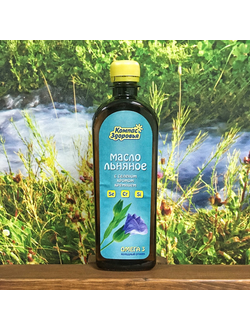 Масло льняное с селеном, хромом и кремнием 500 мл