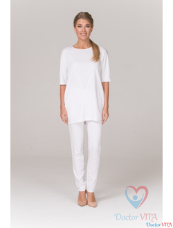 ТУНИКА МЕДИЦИНСКАЯ DR.SUPER "HELEN" БЕЛАЯ
